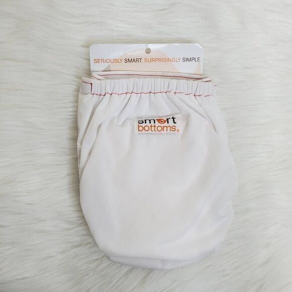 SMART BOTTOMS OS white all in one cloth diaper - Picture 2 of 5